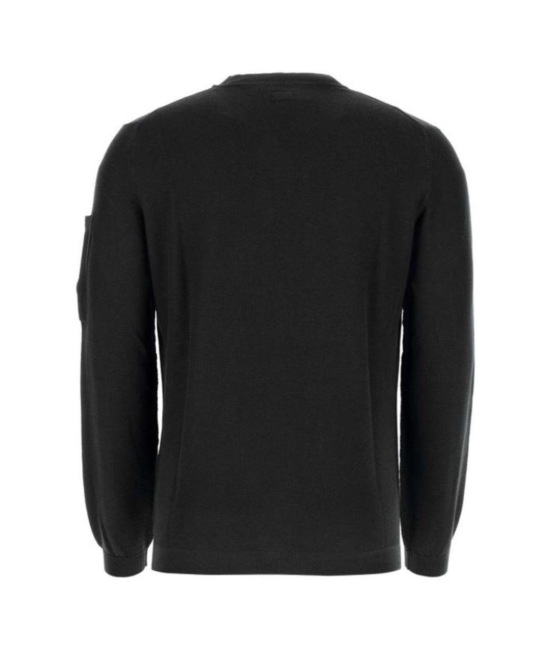 CP COMPANY Черный хлопковый джемпер / свитер, фото 2
