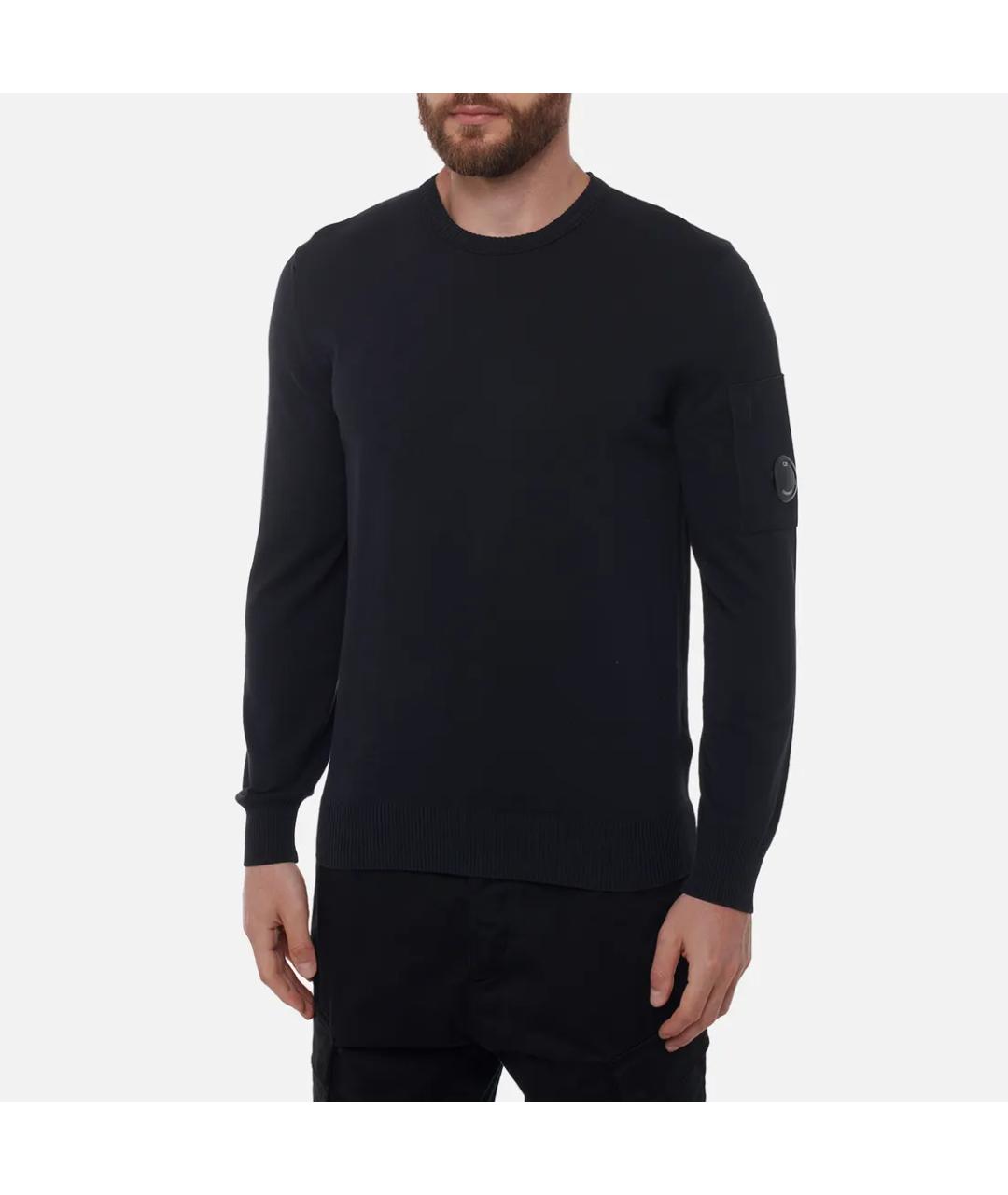 CP COMPANY Черный хлопковый джемпер / свитер, фото 3