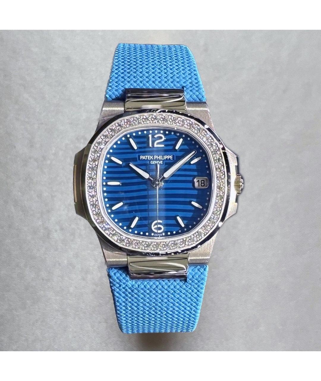 PATEK PHILIPPE Голубые часы из белого золота, фото 2