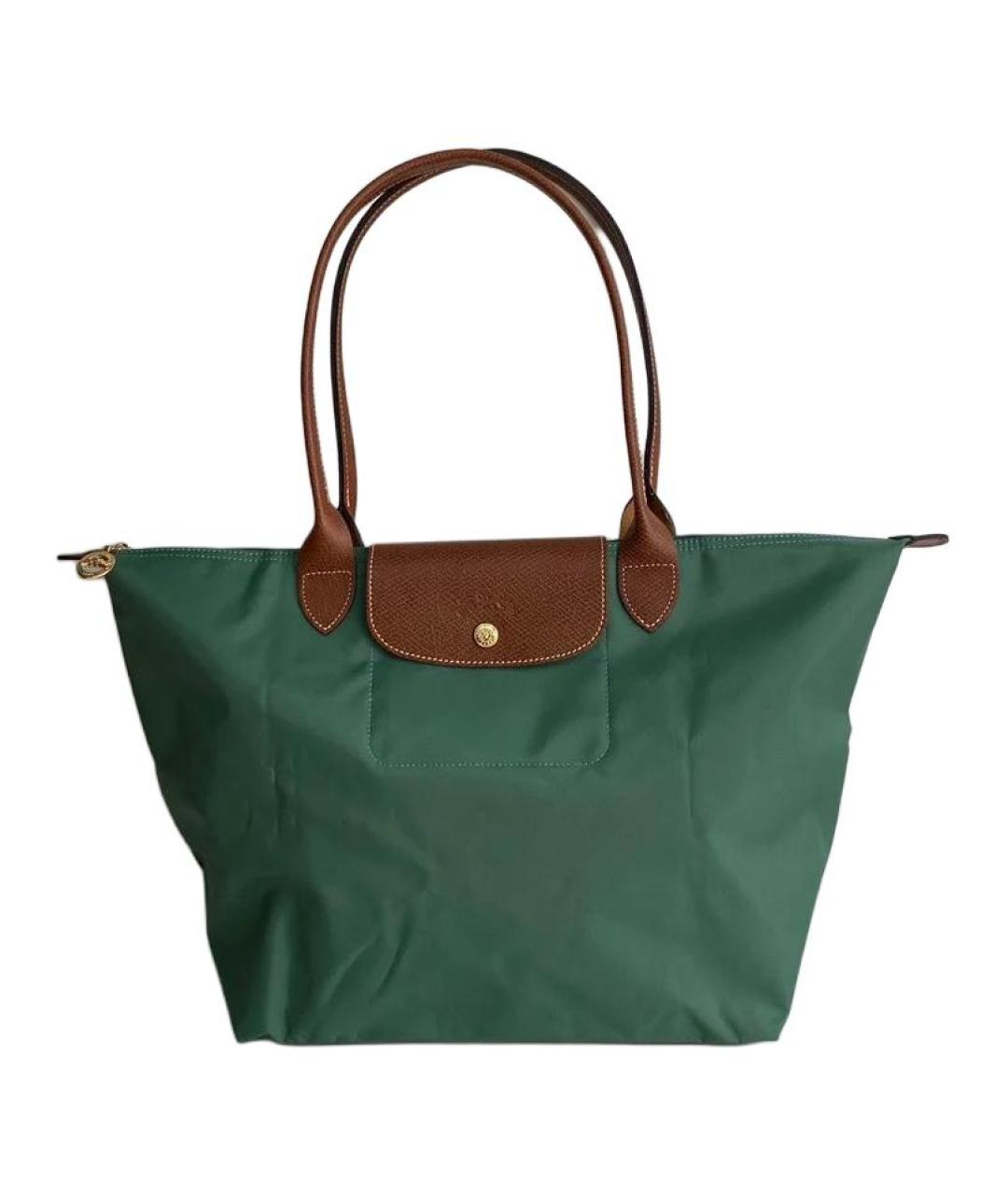 LONGCHAMP Зеленая сумка тоут, фото 1