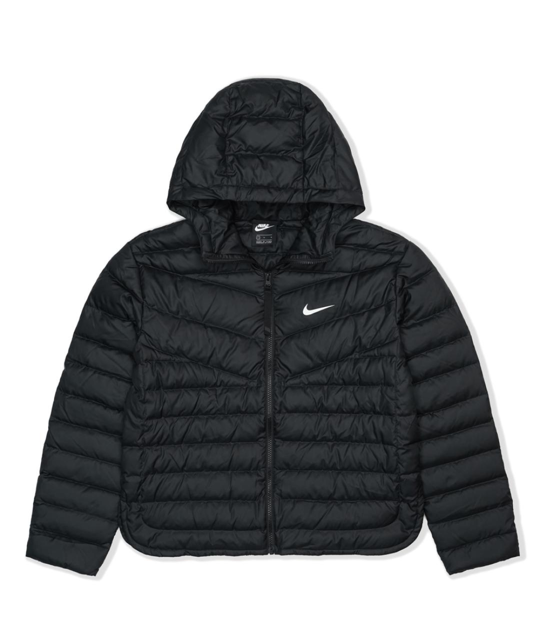 NIKE Черный пуховик, фото 1