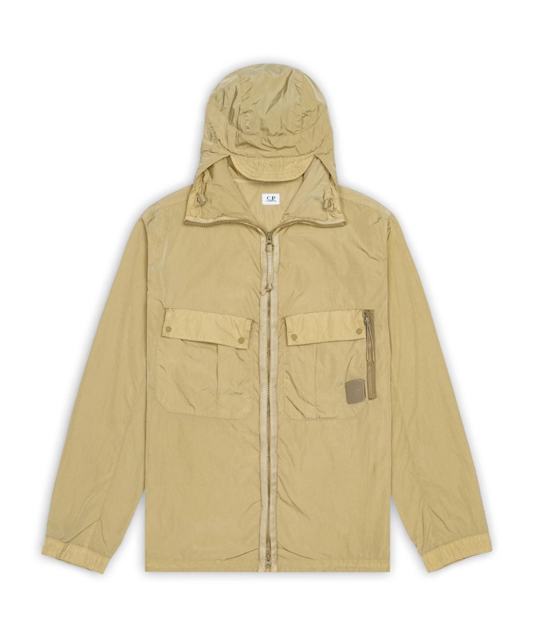 CP COMPANY Бежевая полиамидовая куртка, фото 1