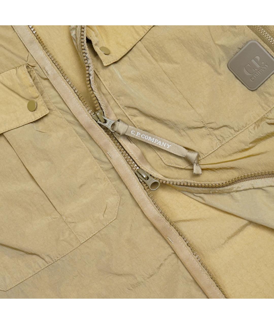 CP COMPANY Бежевая полиамидовая куртка, фото 3