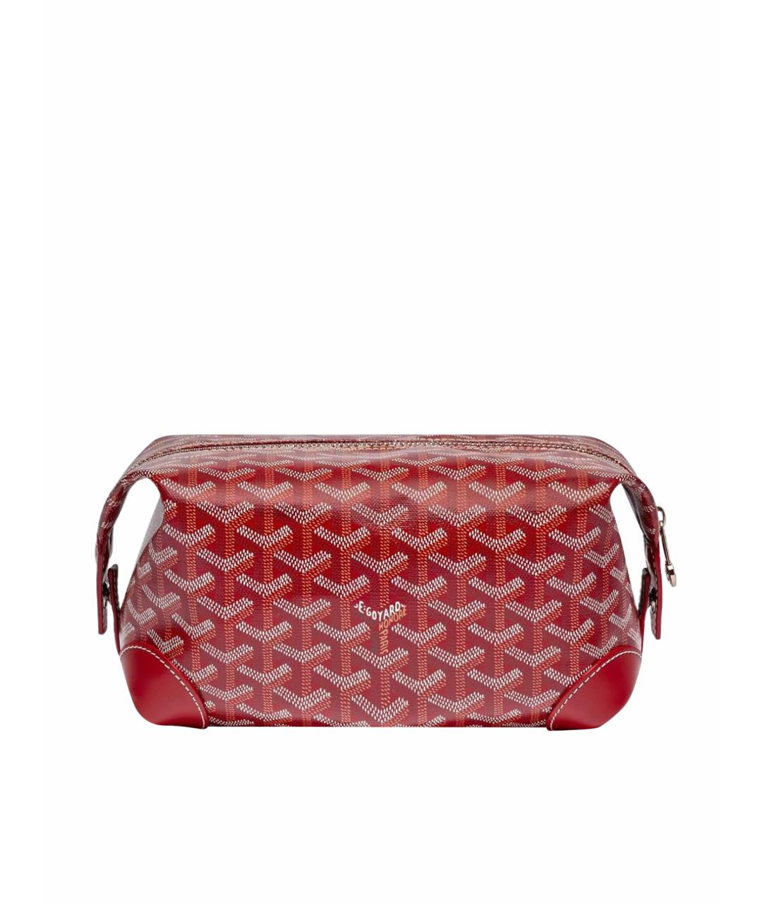 GOYARD Красная кожаная косметичка, фото 1
