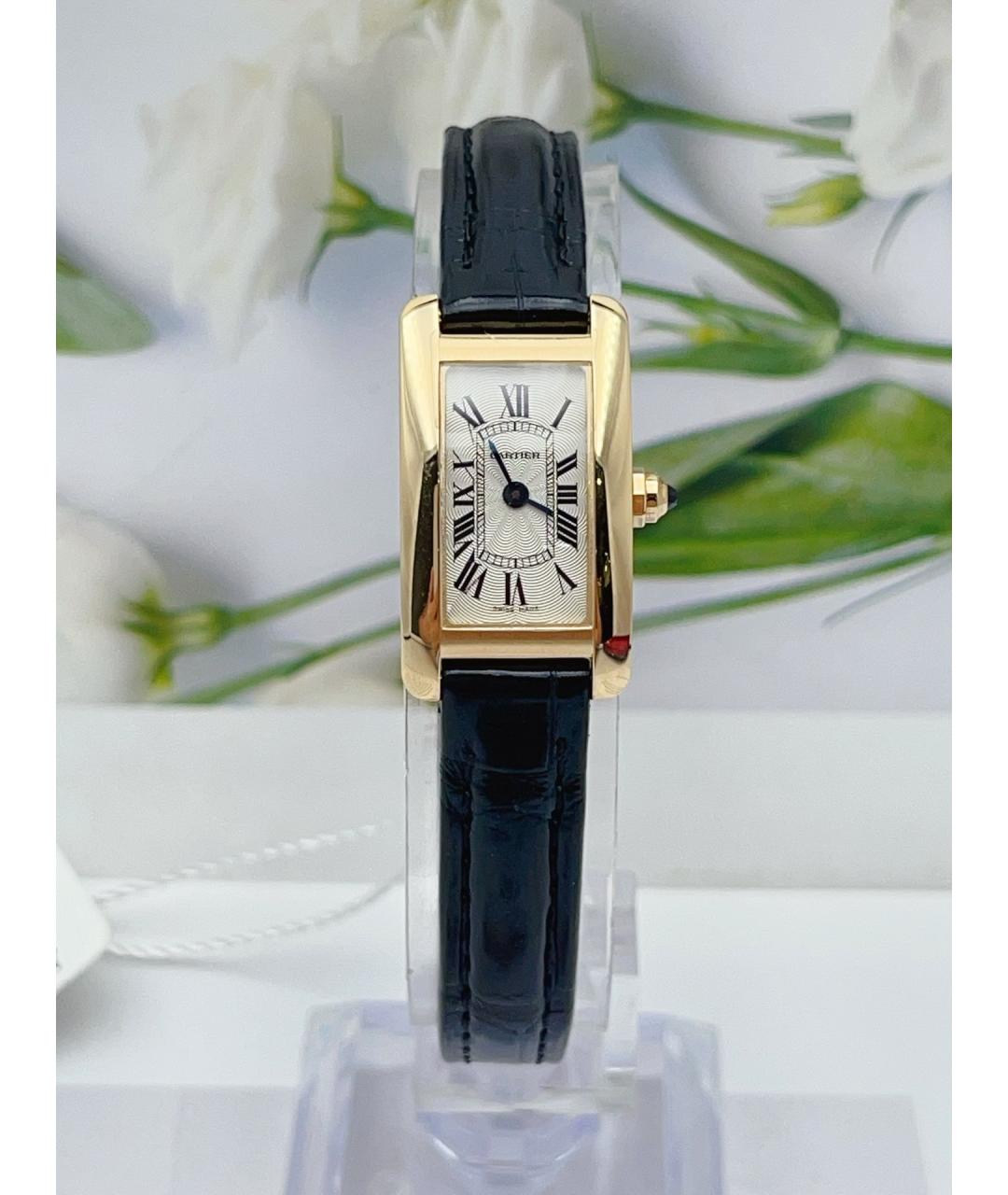 CARTIER Белые часы из желтого золота, фото 8