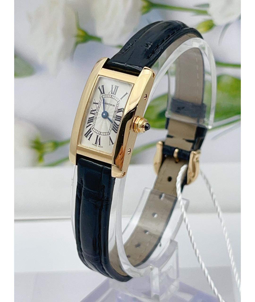 CARTIER Белые часы из желтого золота, фото 5