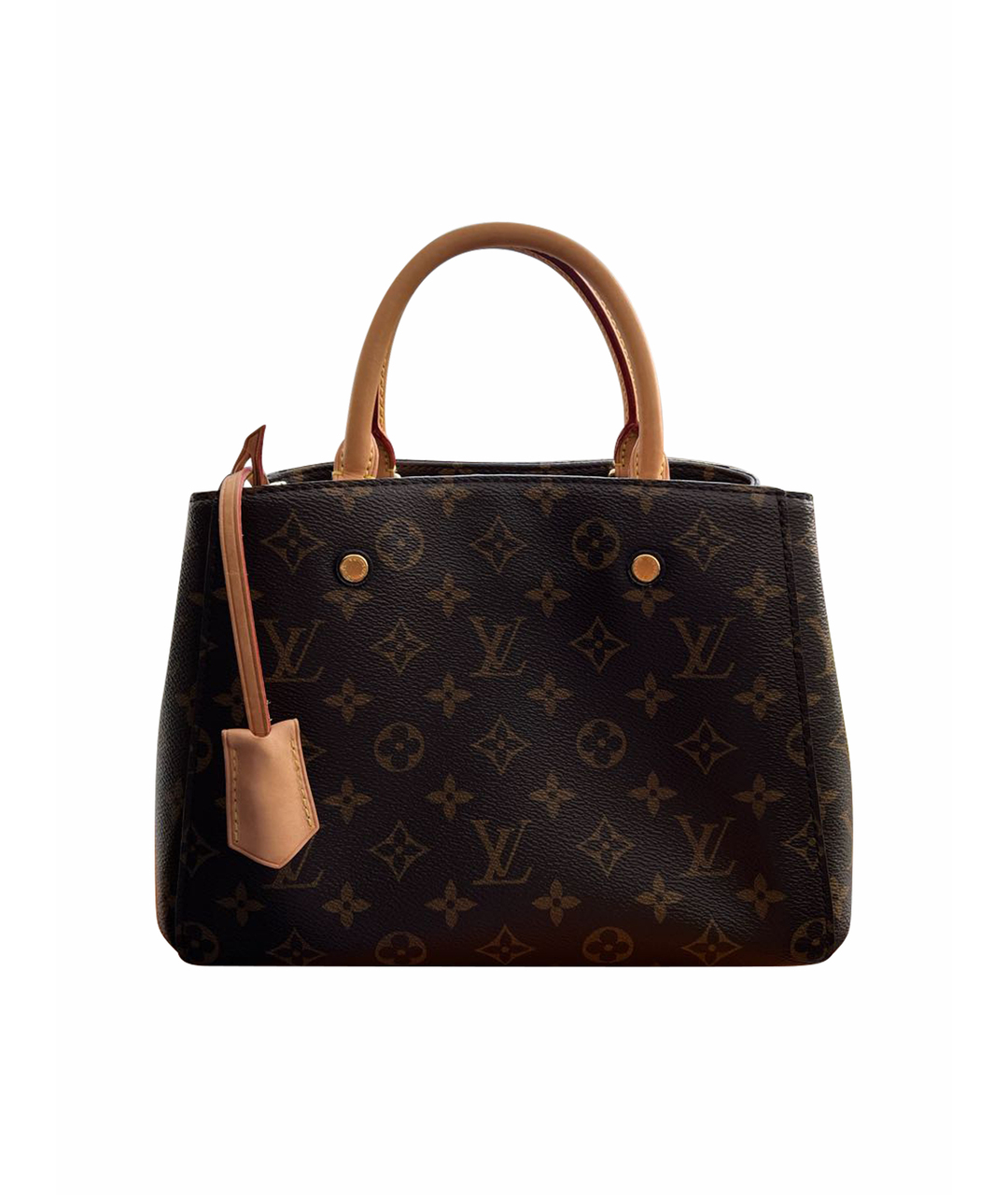 LOUIS VUITTON PRE-OWNED Коричневая кожаная сумка тоут, фото 1