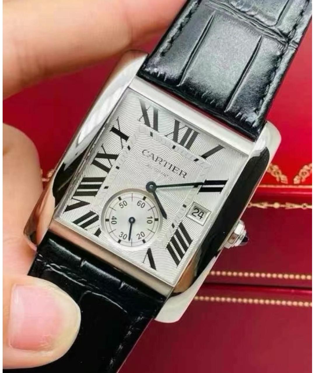 CARTIER Белые стальные часы, фото 3