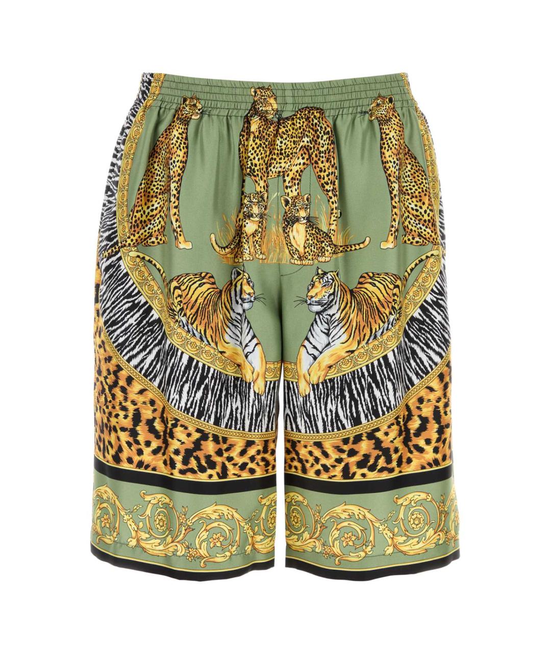 VERSACE Мульти шелковые шорты, фото 1