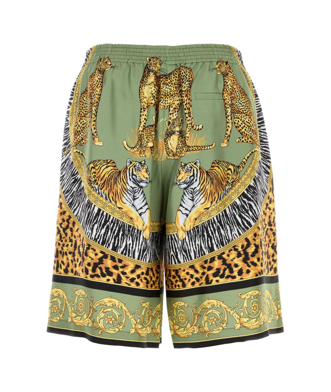 VERSACE Мульти шелковые шорты, фото 2