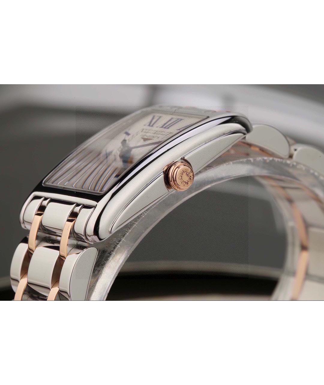 LONGINES Белые часы из розового золота, фото 3