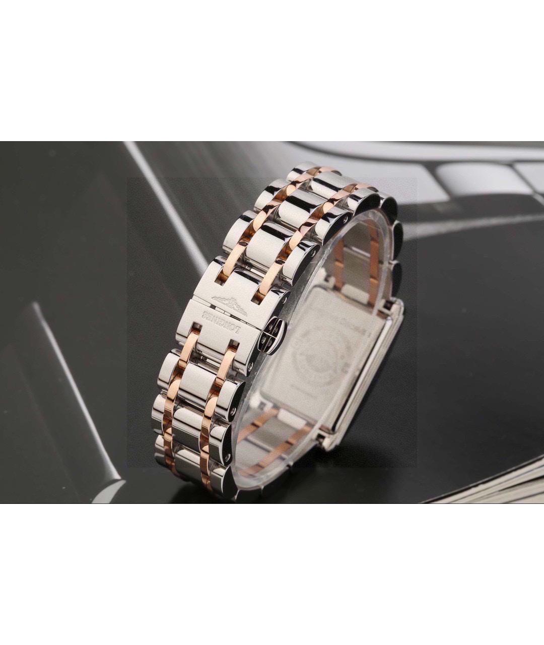 LONGINES Белые часы из розового золота, фото 4