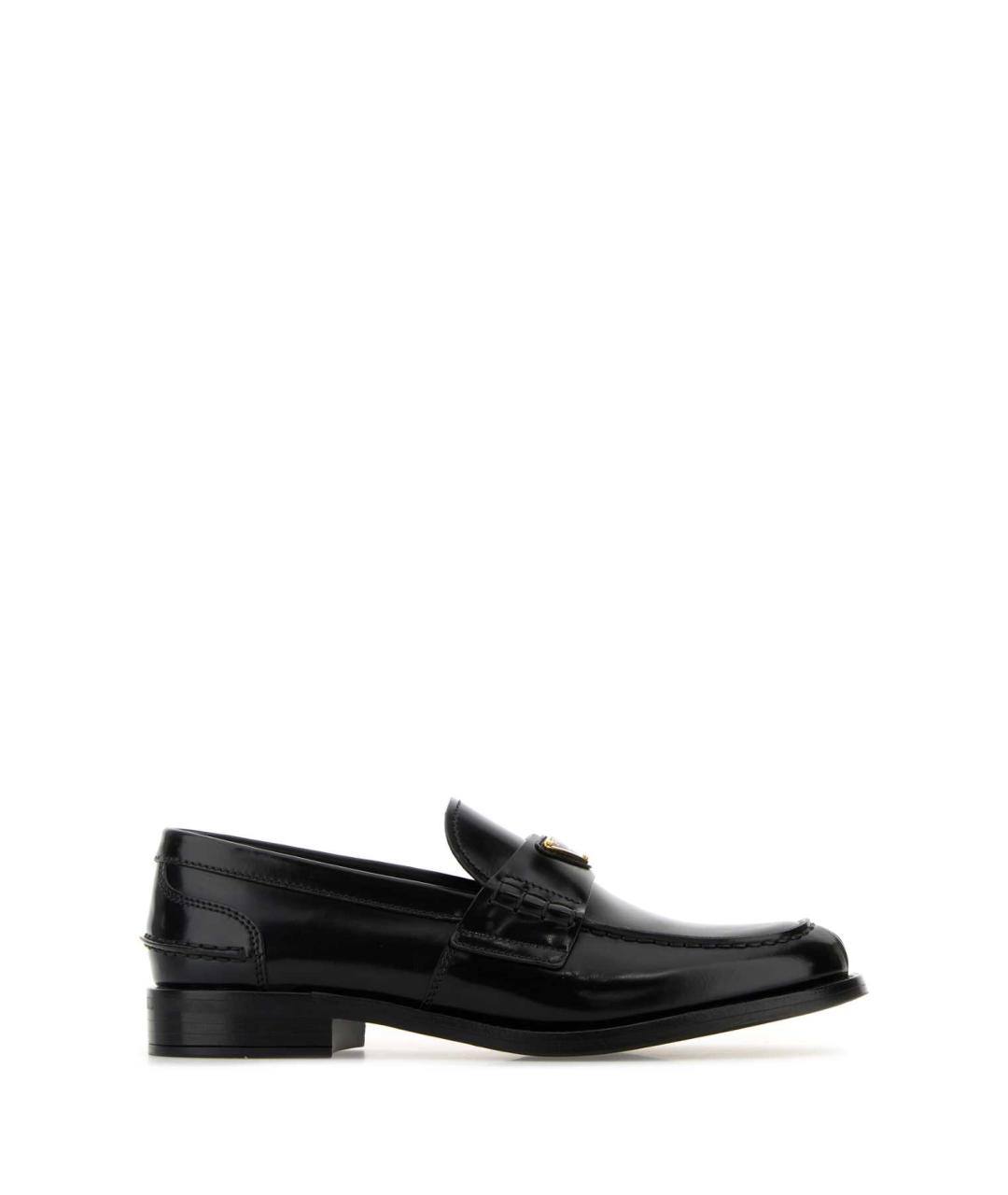 PRADA Черные кожаные лоферы, фото 1