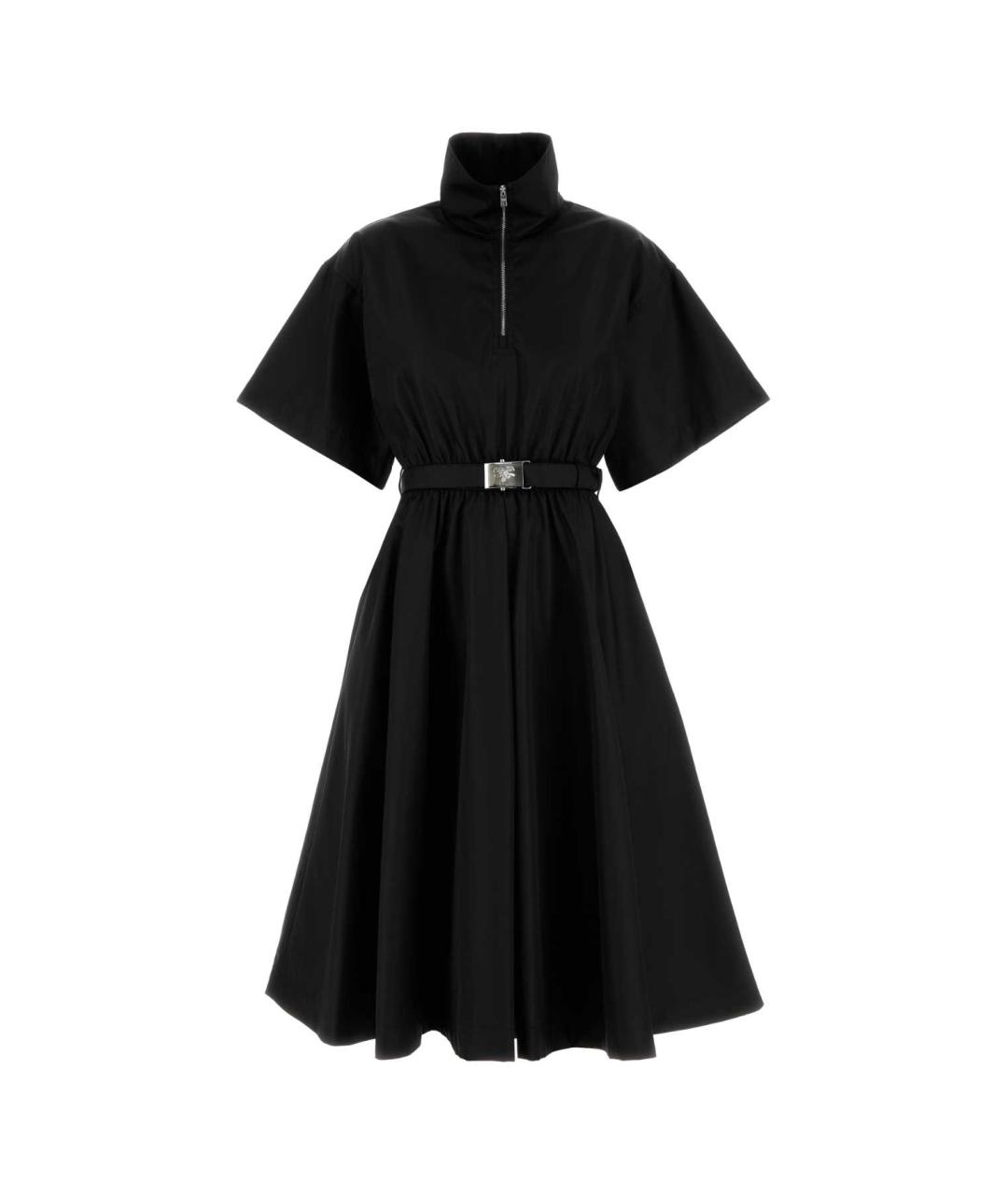PRADA Черное полиамидовое повседневное платье, фото 1