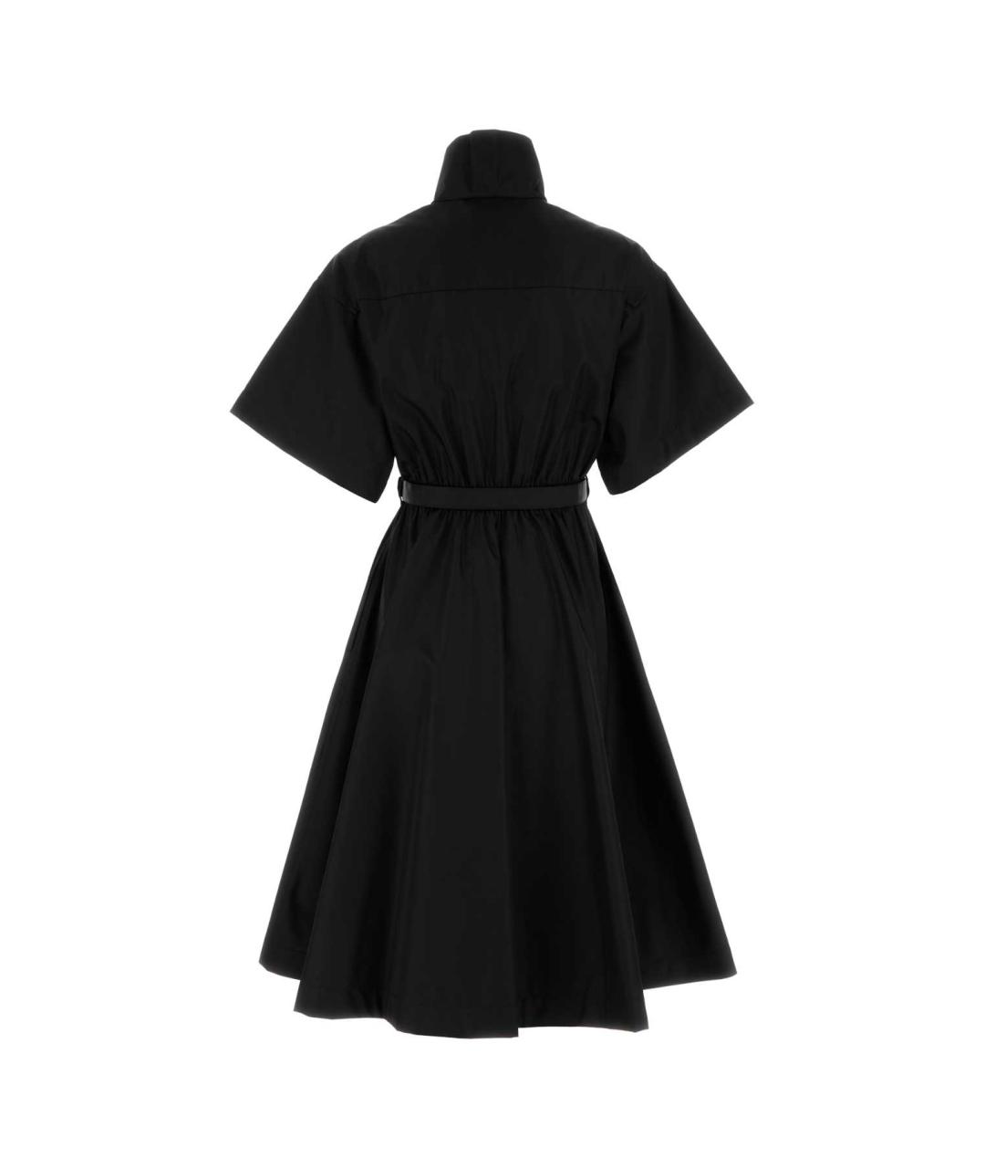 PRADA Черное полиамидовое повседневное платье, фото 2