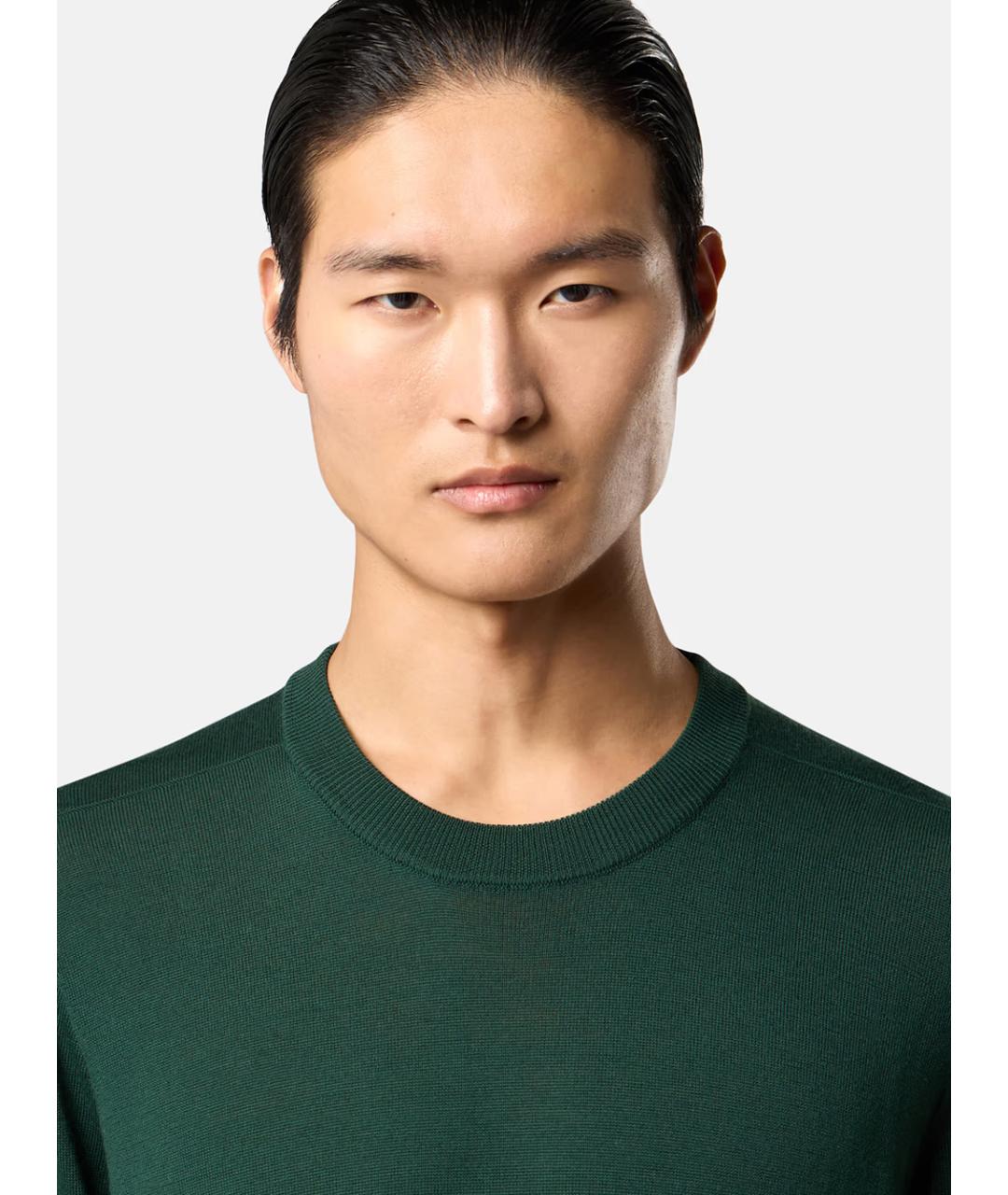 STONE ISLAND Зеленый шерстяной джемпер / свитер, фото 5