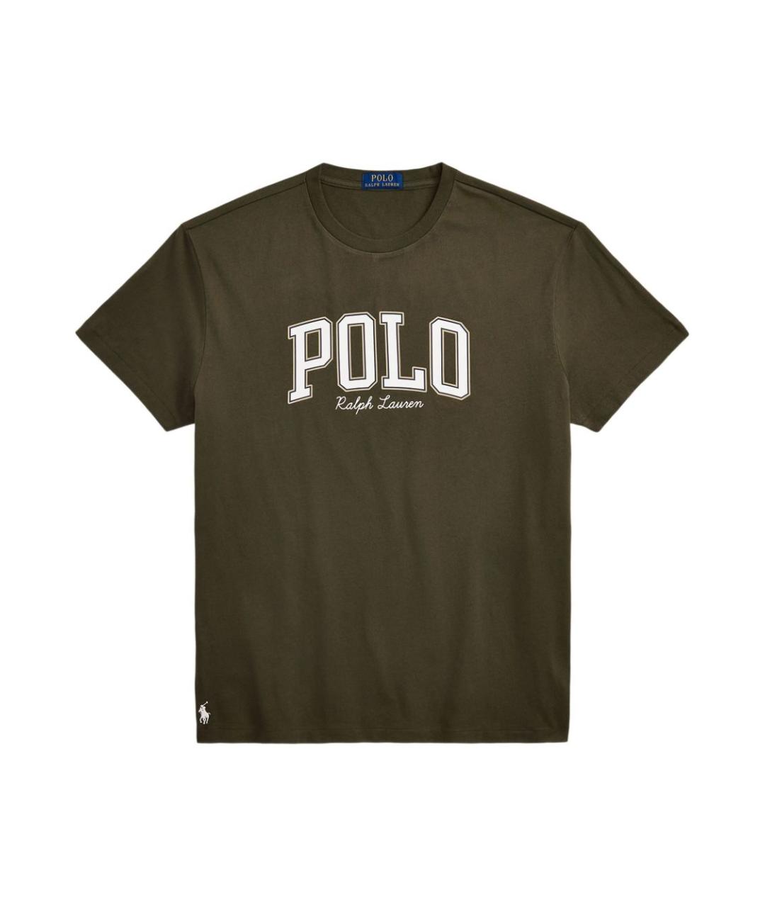 POLO RALPH LAUREN Зеленая хлопковая футболка, фото 1