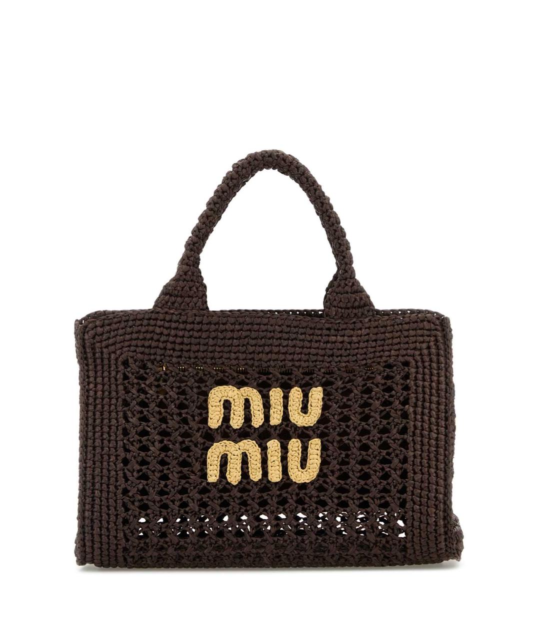MIU MIU Коричневая сумка тоут, фото 1