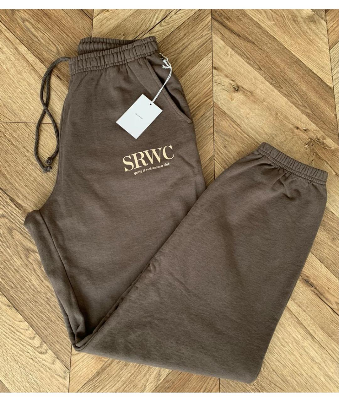 SPORTY AND RICH Серые хлопковые спортивные брюки и шорты, фото 7