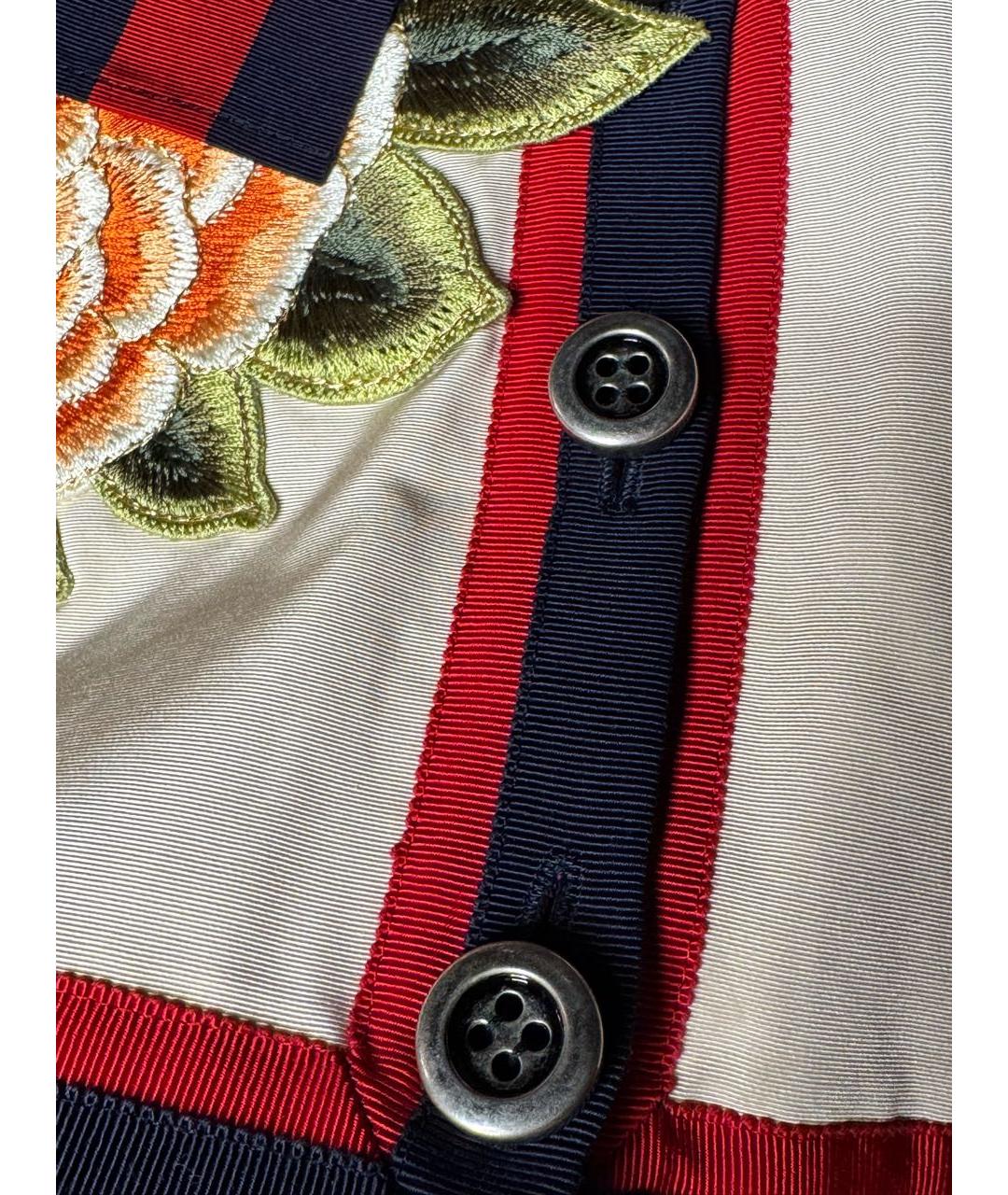 GUCCI Бежевый хлопковый костюм с юбками, фото 7