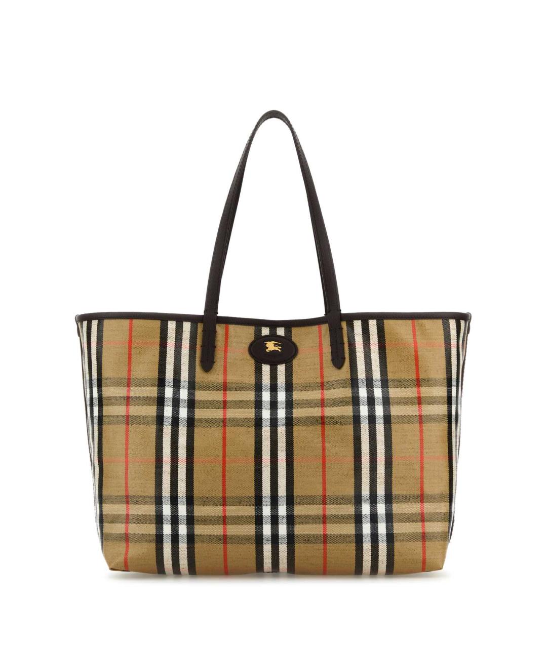 BURBERRY Бежевая хлопковая сумка тоут, фото 1