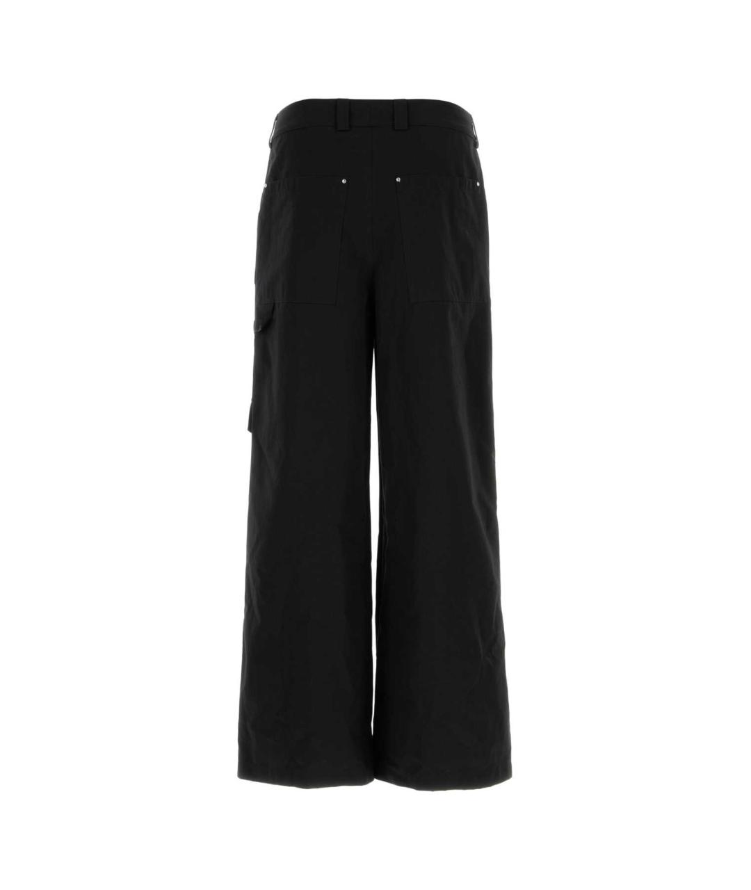 ALEXANDER MCQUEEN Черные хлопковые повседневные брюки, фото 2