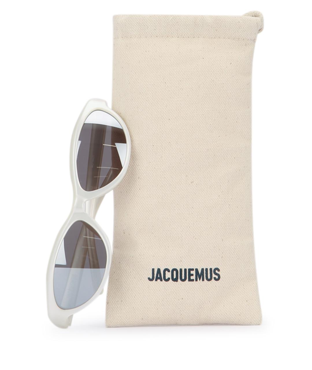 JACQUEMUS Белые солнцезащитные очки, фото 3