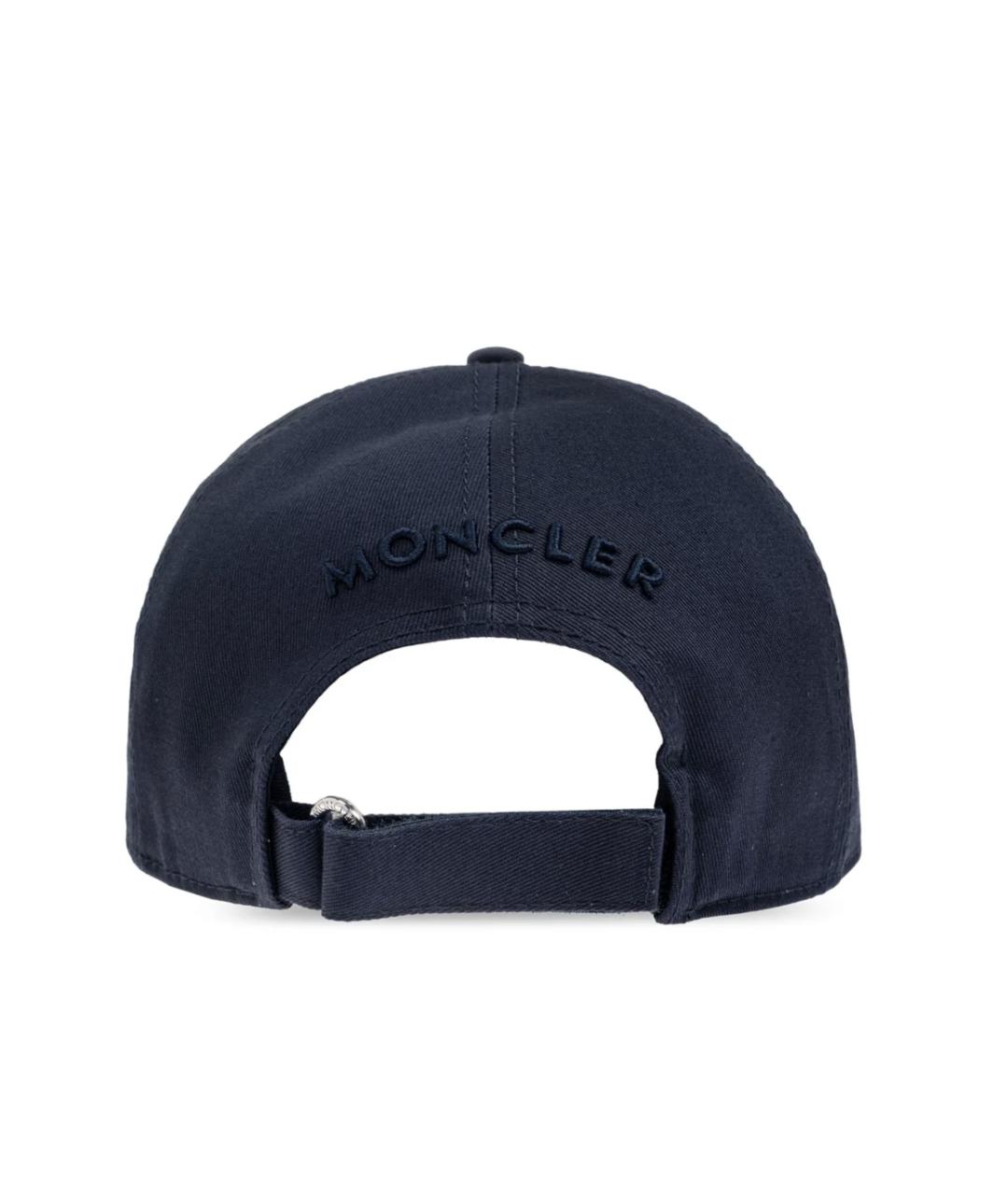 MONCLER Темно-синяя кепка/бейсболка, фото 2