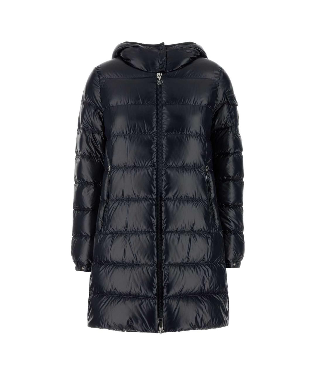 MONCLER Темно-синий пуховик, фото 1