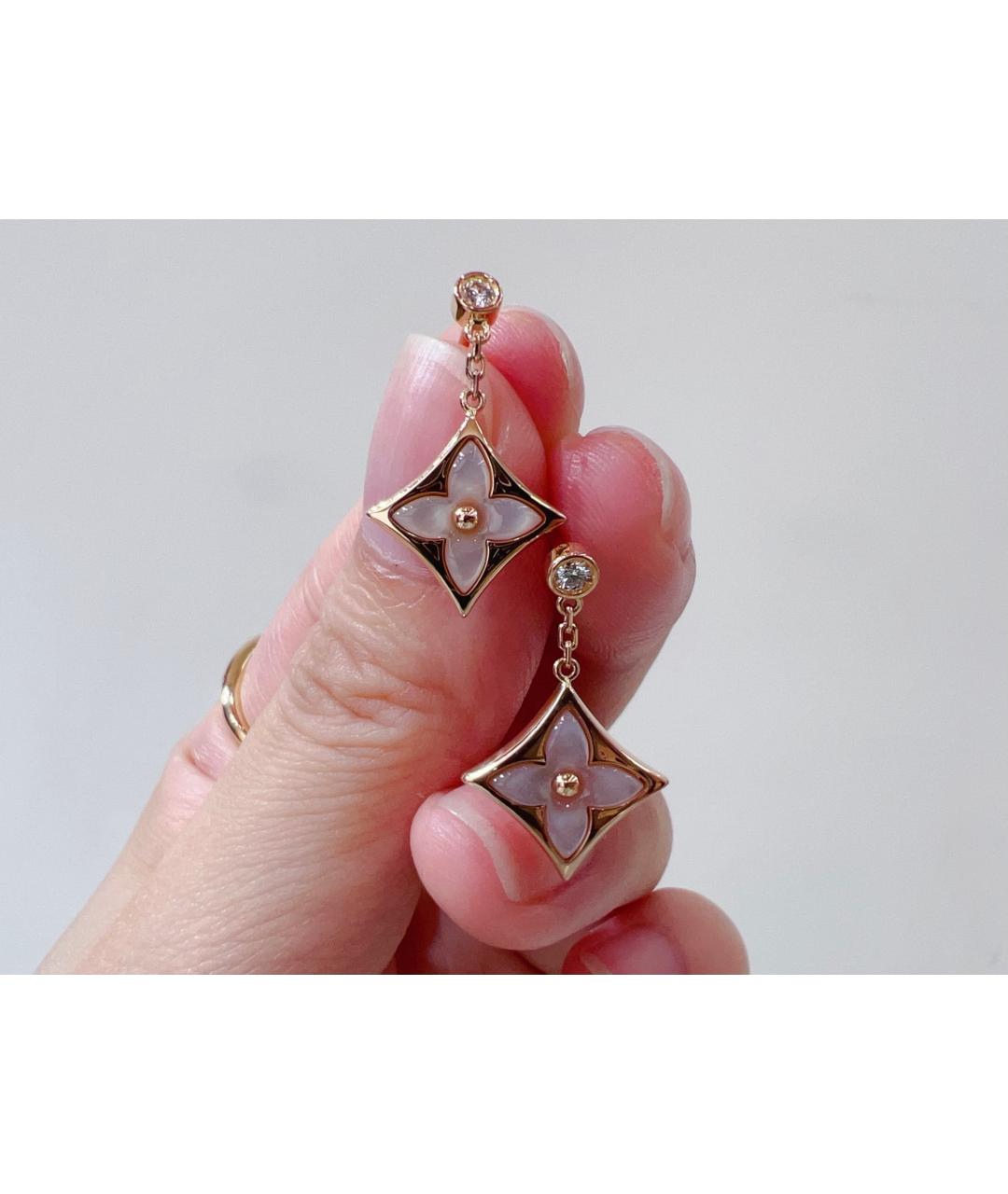 LOUIS VUITTON Золотые серьги из розового золота, фото 9