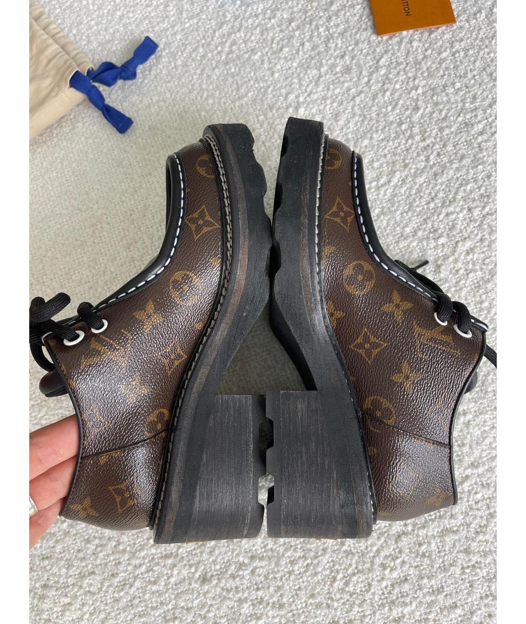 LOUIS VUITTON Коричневые брогги и оксфорды, фото 5
