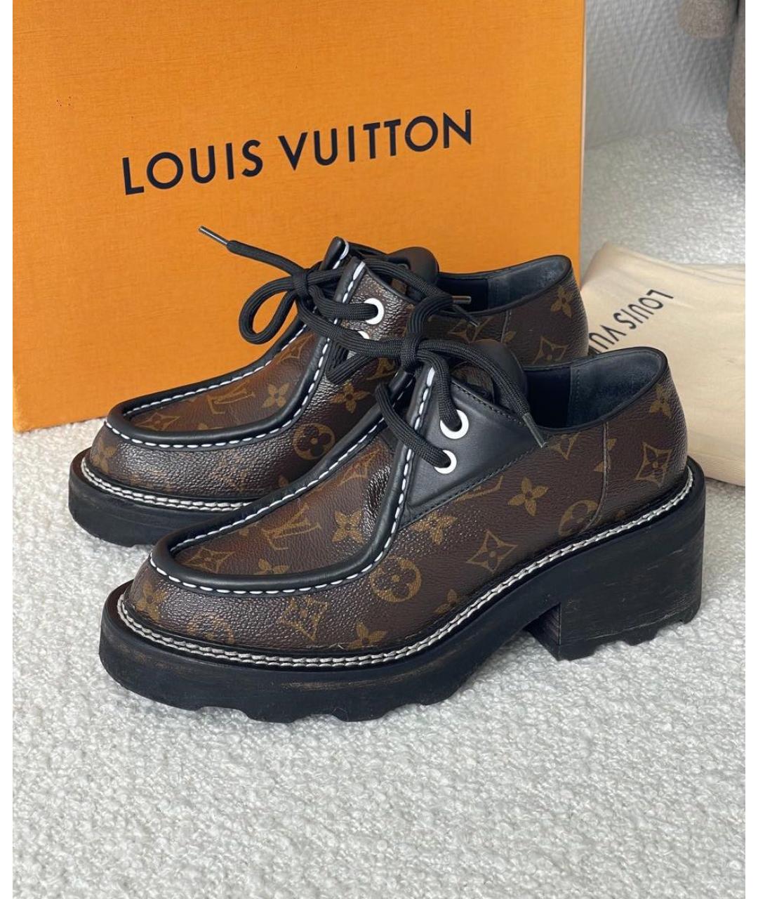 LOUIS VUITTON Коричневые брогги и оксфорды, фото 2