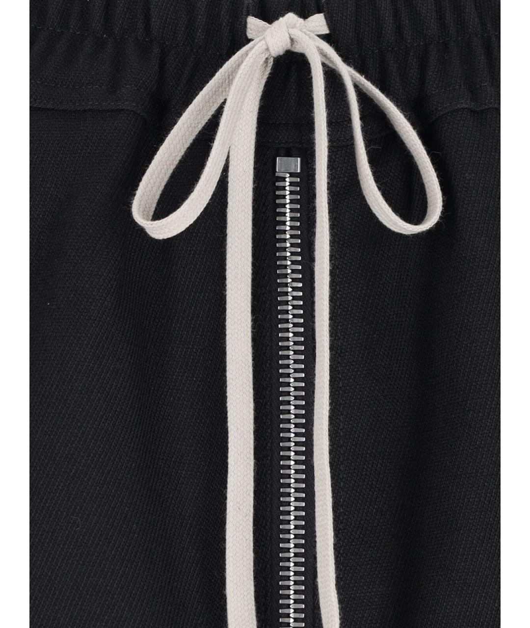 RICK OWENS Черная шерстяная юбка миди, фото 4