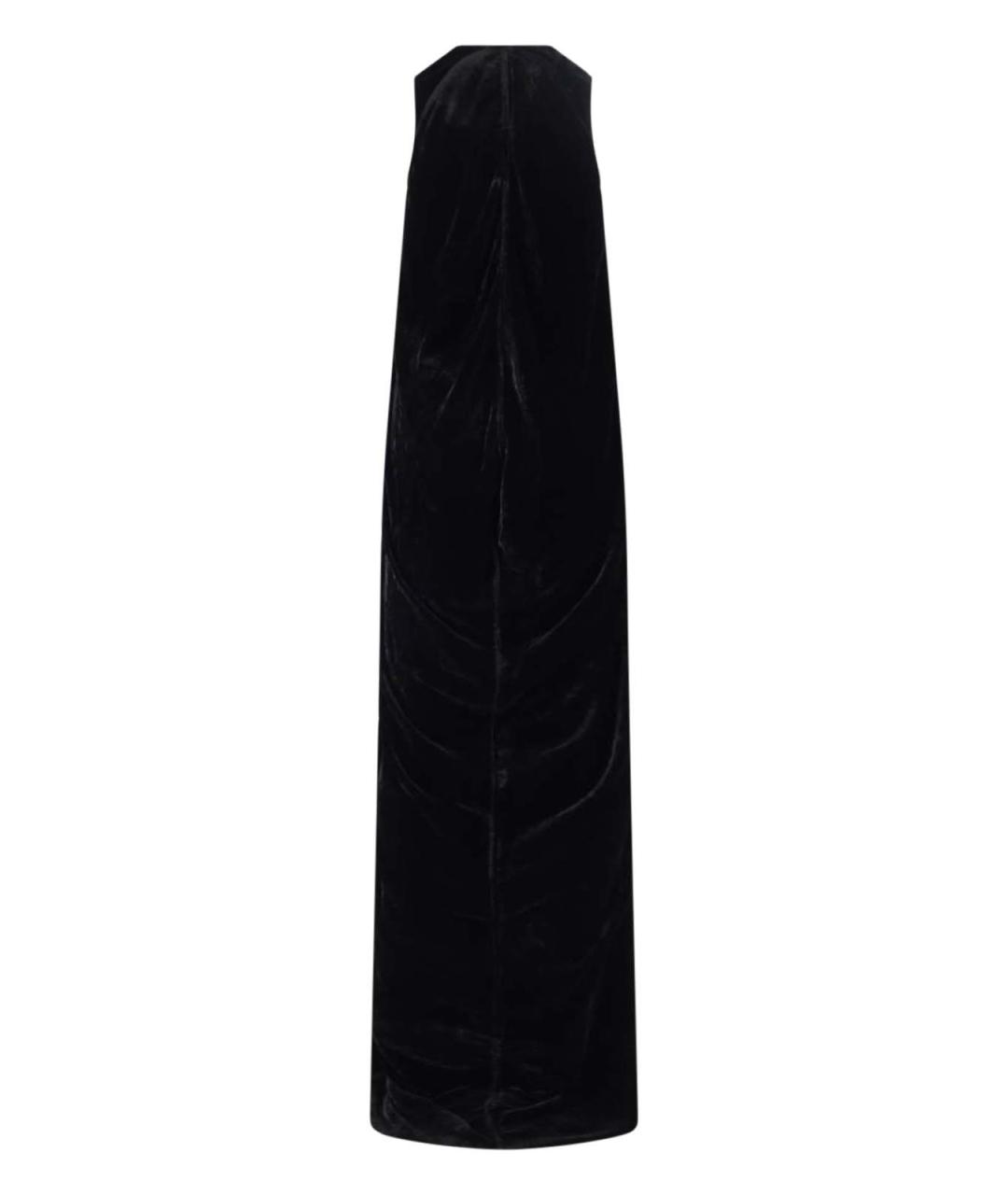 RICK OWENS Черное вискозное вечернее платье, фото 2