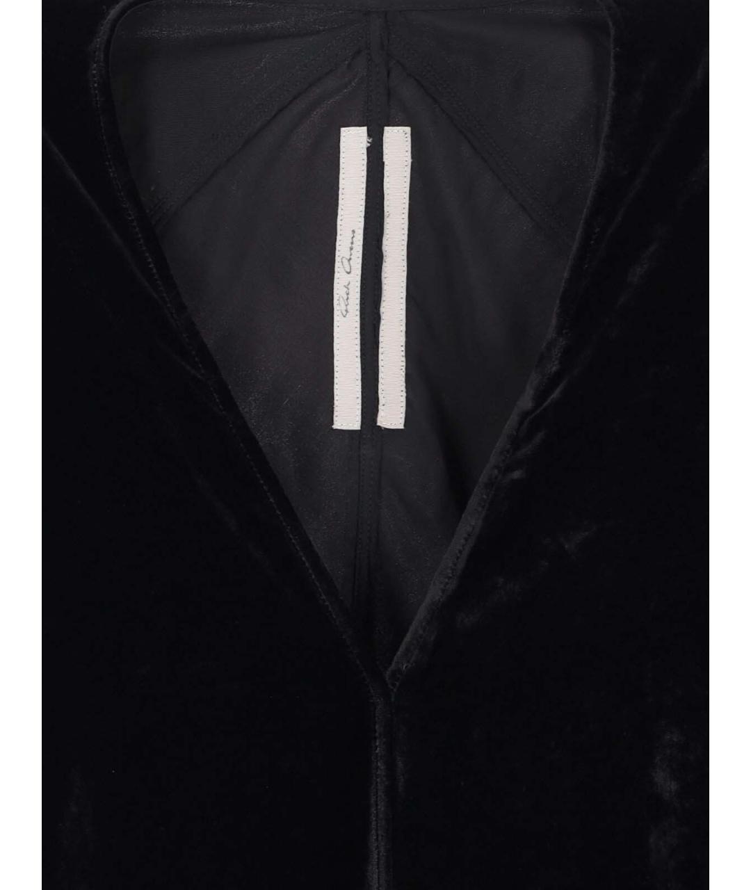 RICK OWENS Черное вискозное вечернее платье, фото 3