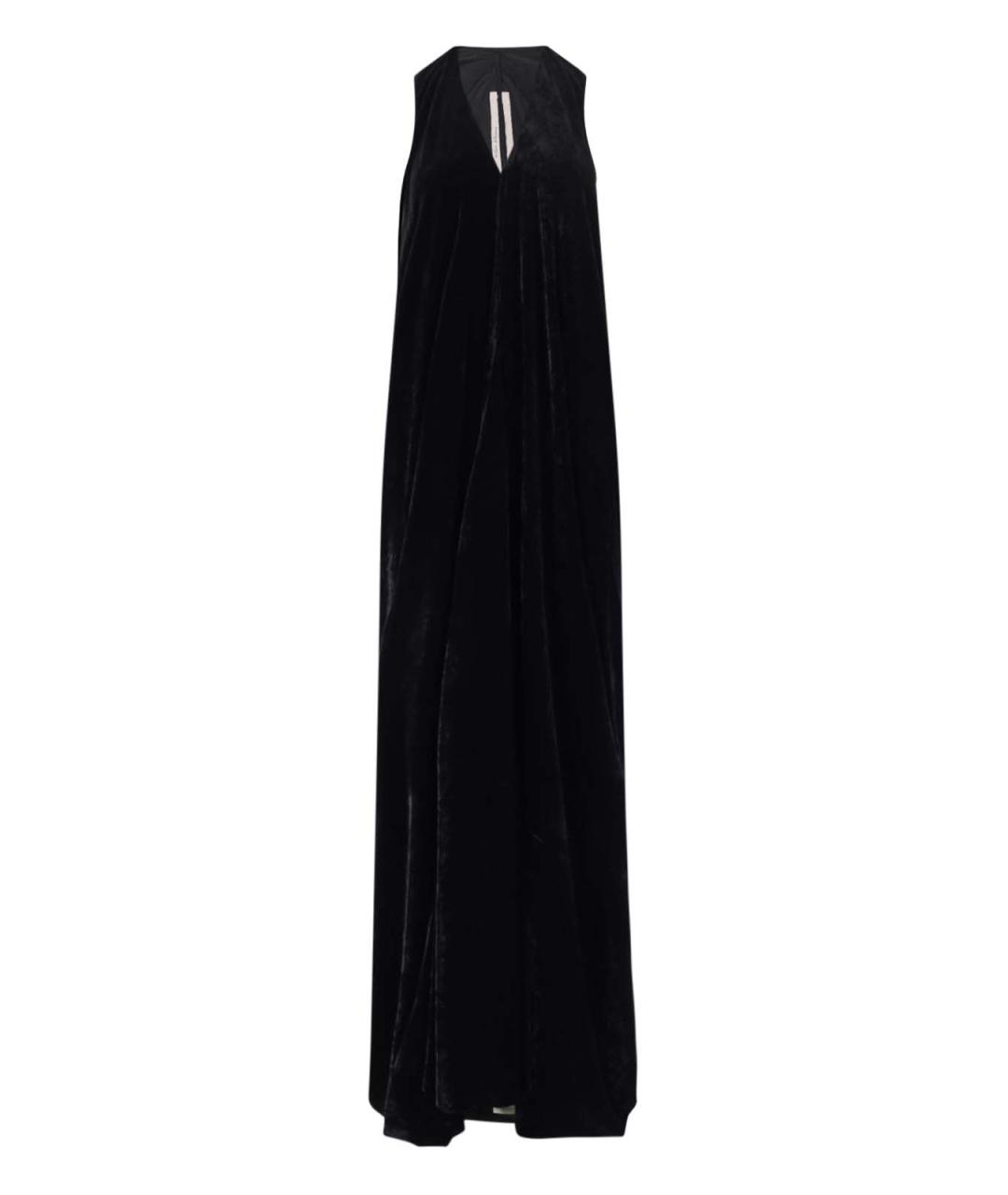 RICK OWENS Черное вискозное вечернее платье, фото 1