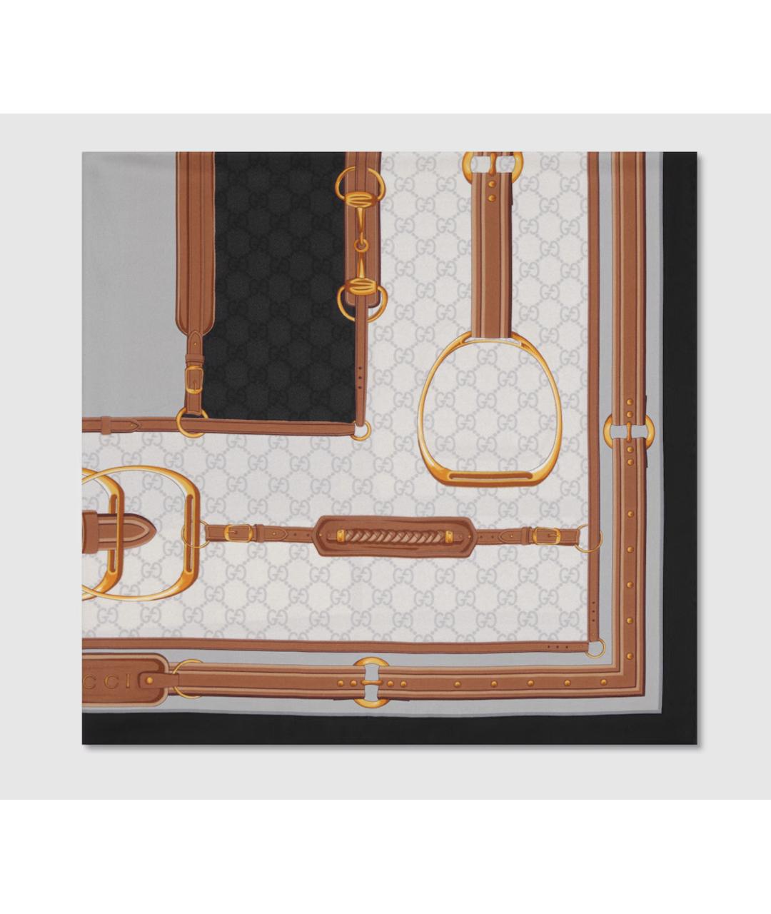 GUCCI Мульти шелковый платок, фото 2