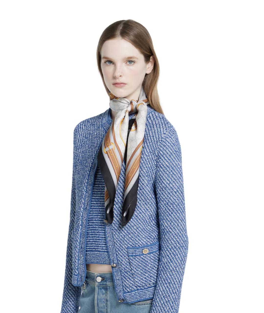 GUCCI Мульти шелковый платок, фото 5