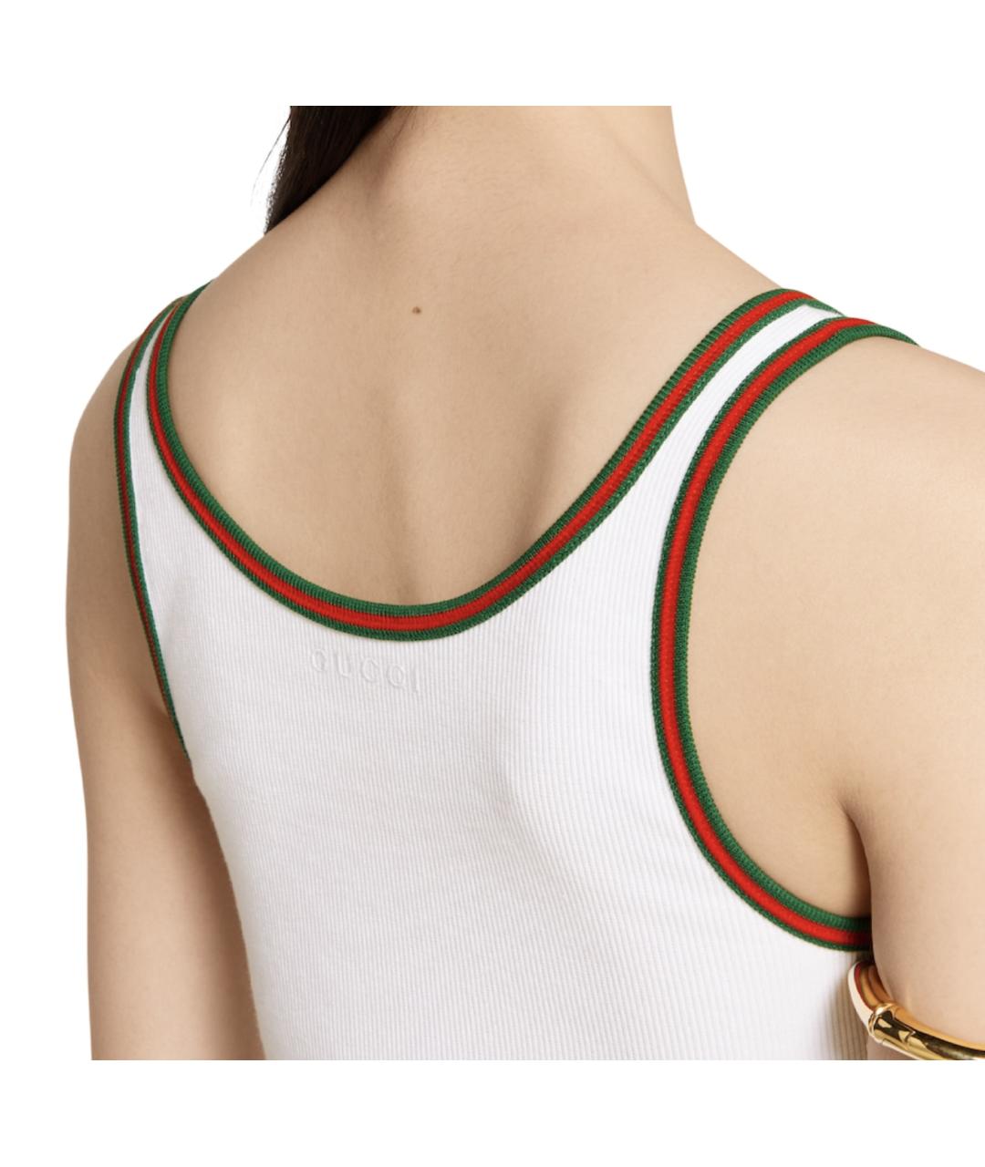 GUCCI Белая майка, фото 4