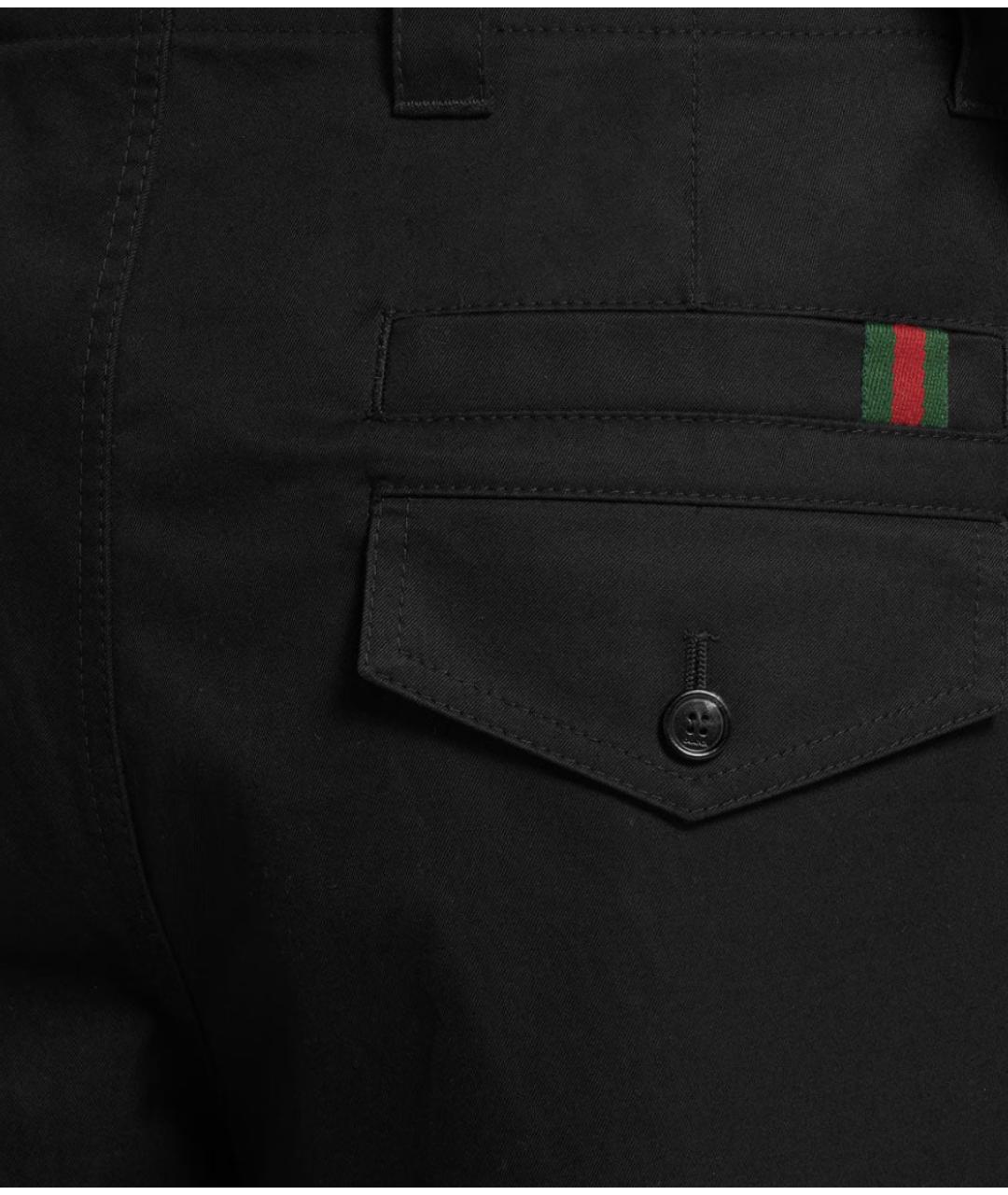 GUCCI Черные повседневные брюки, фото 2