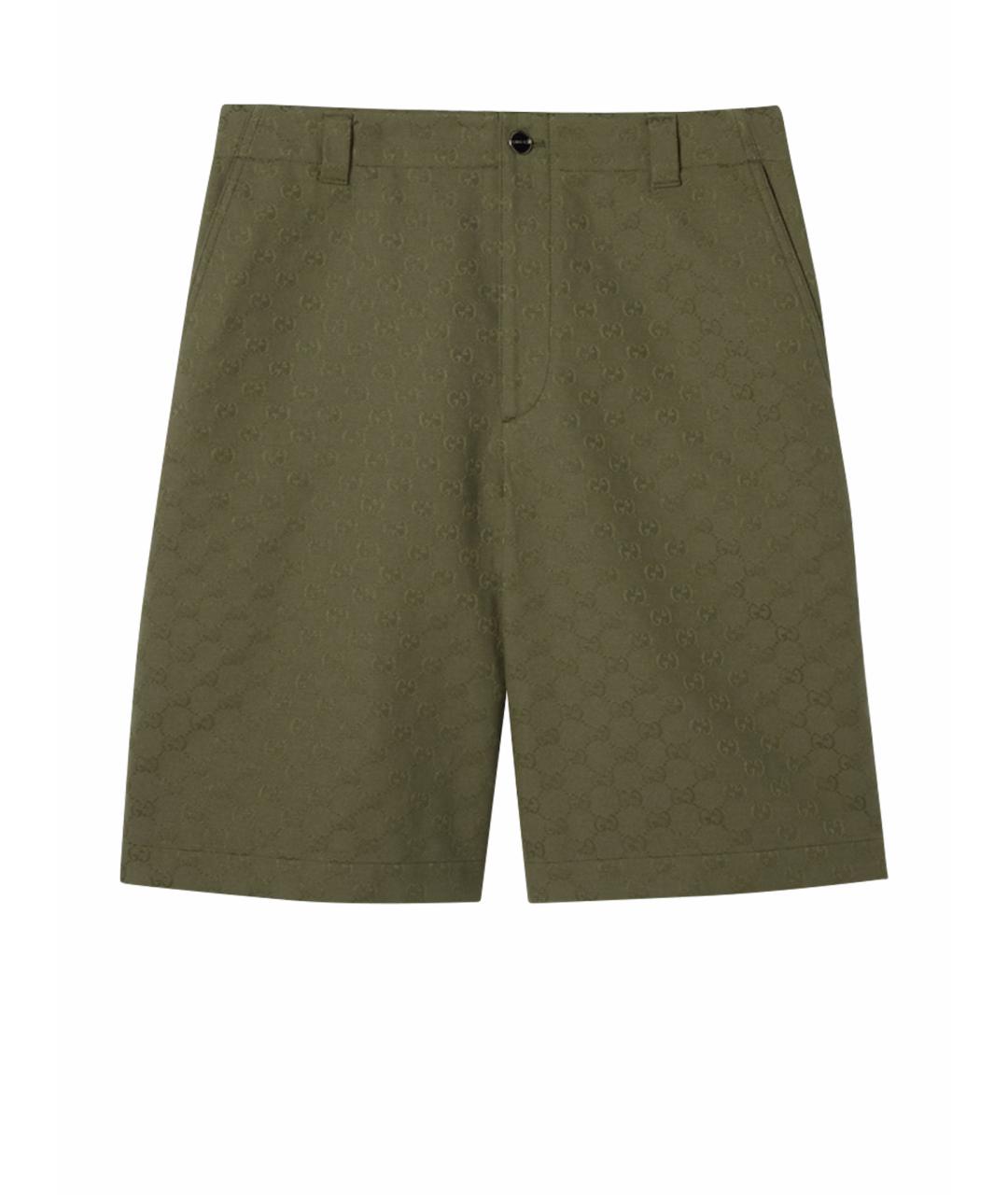 GUCCI Хаки шорты, фото 1