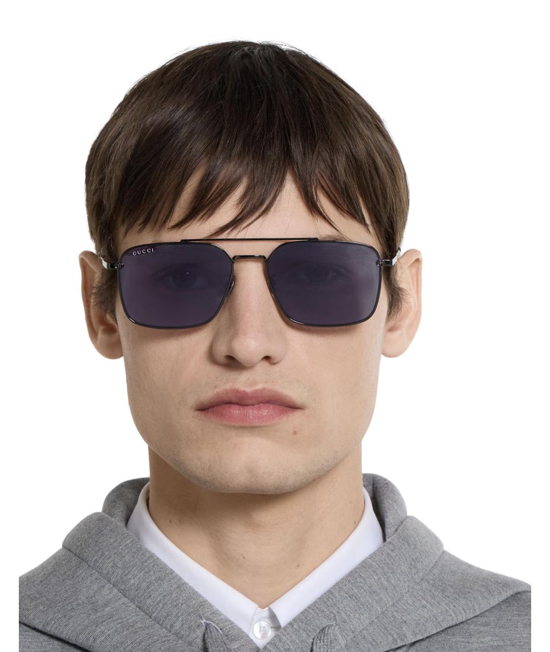 GUCCI Черные солнцезащитные очки, фото 2