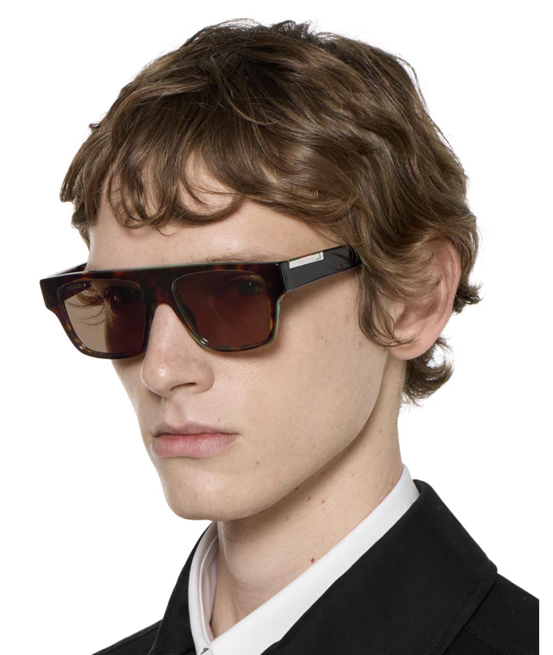 GUCCI Коричневая юбка миди, фото 3