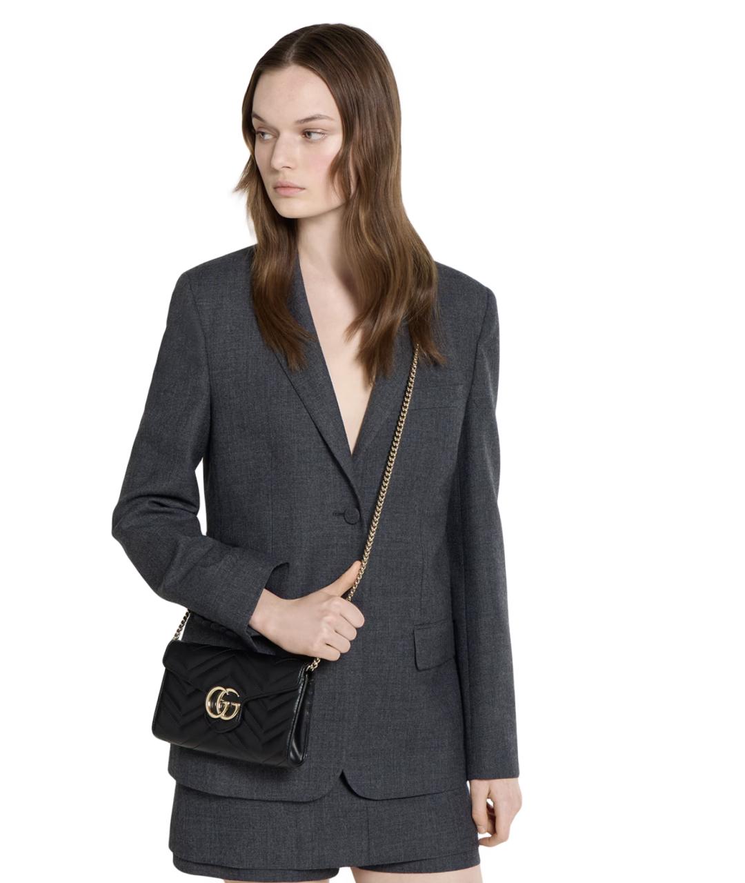 GUCCI Черный кожаный кошелек, фото 6