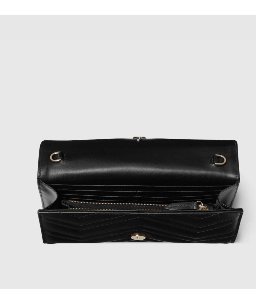 GUCCI Черный кожаный кошелек, фото 3