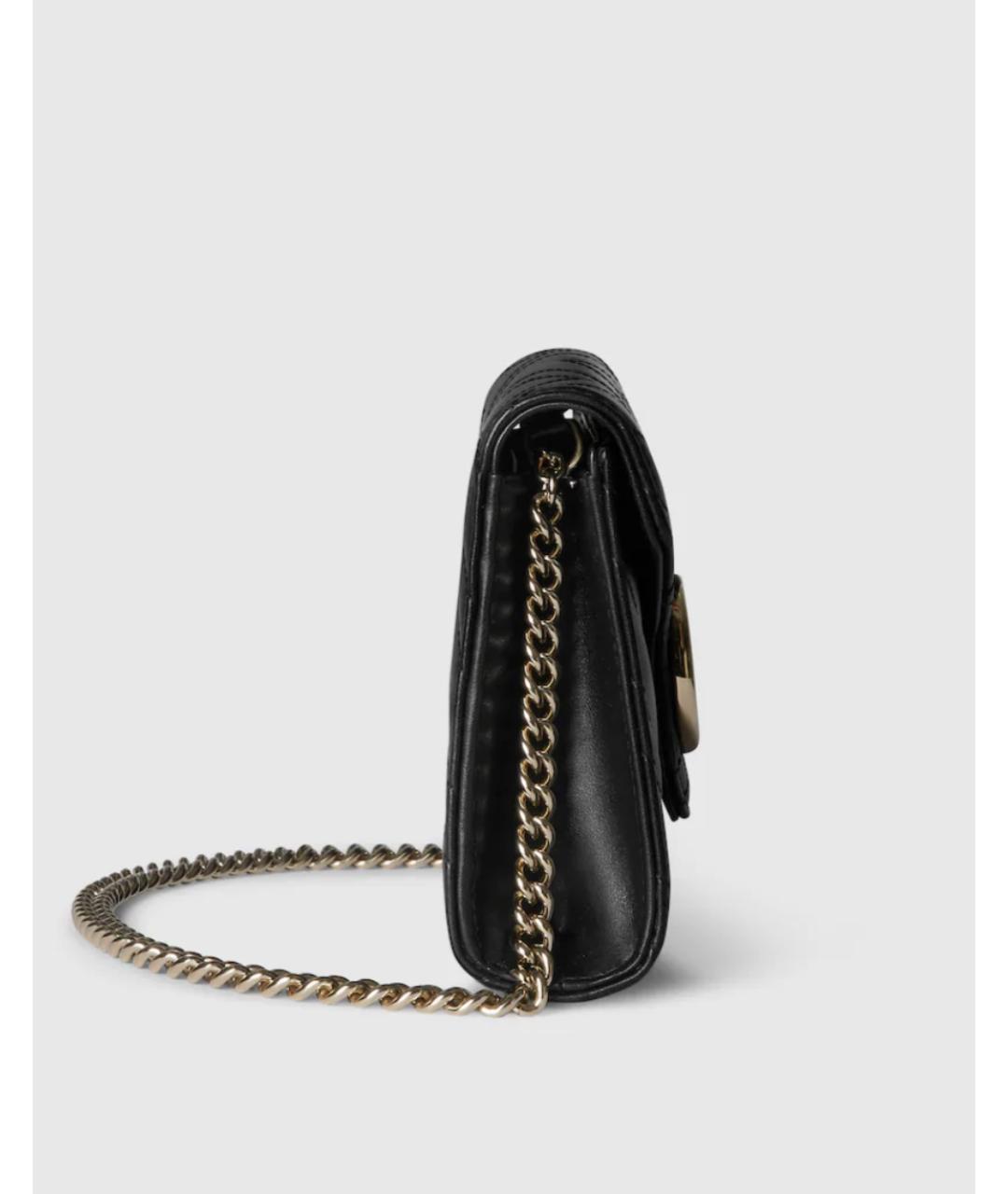 GUCCI Черный кожаный кошелек, фото 4