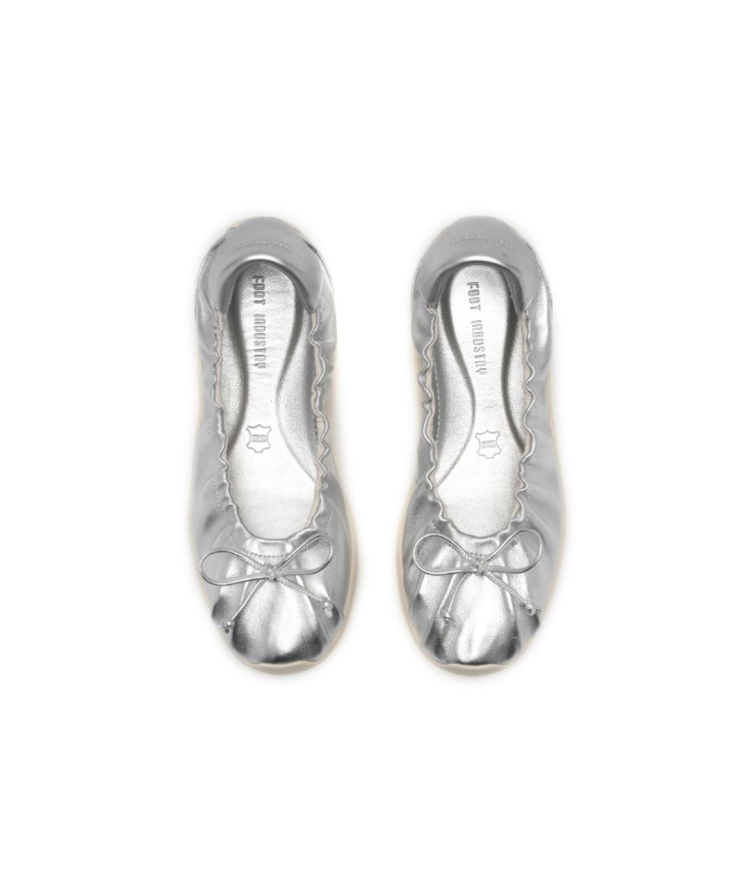 FOOT INDUSTRY Серебряные балетки, фото 4
