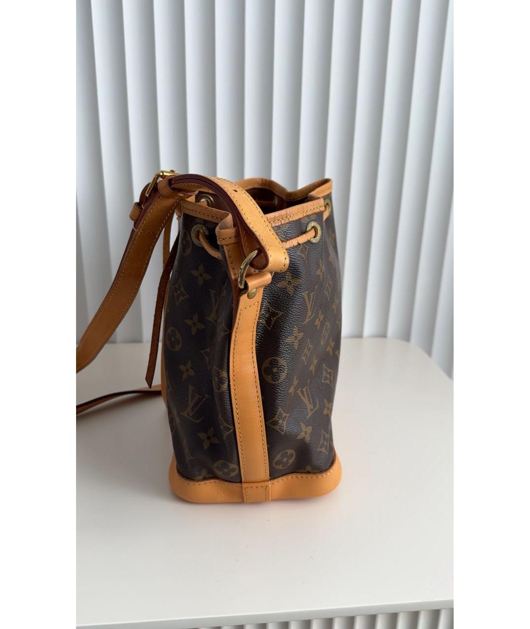LOUIS VUITTON Коричневая кожаная сумка через плечо, фото 2