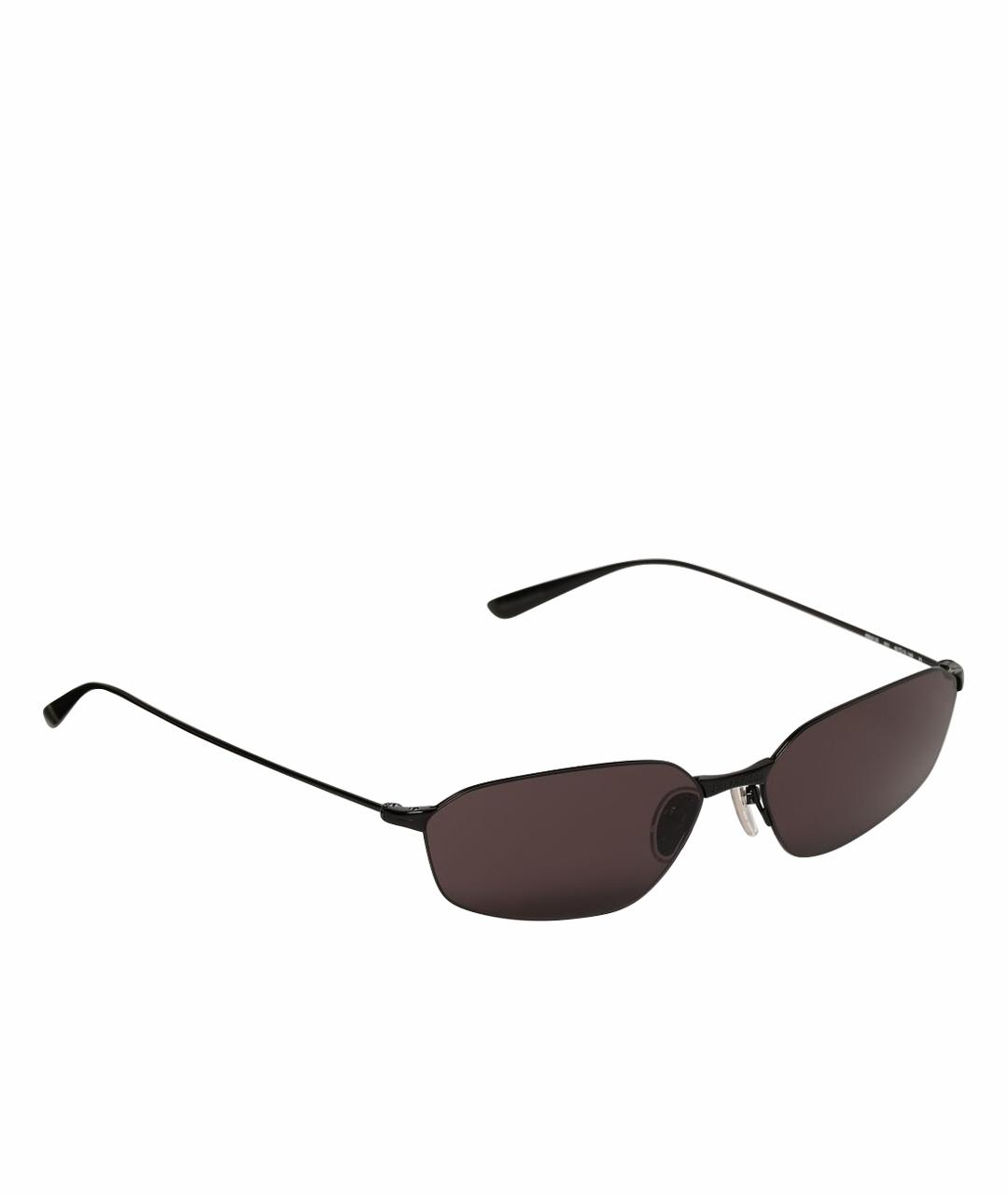 BALENCIAGA Черные металлические солнцезащитные очки, фото 1