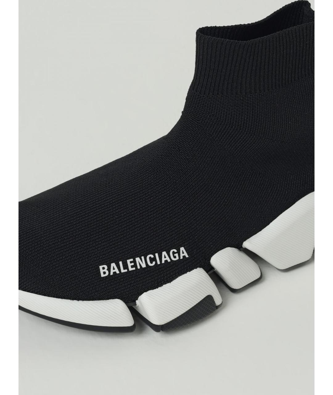 BALENCIAGA Черные текстильные кроссовки, фото 4